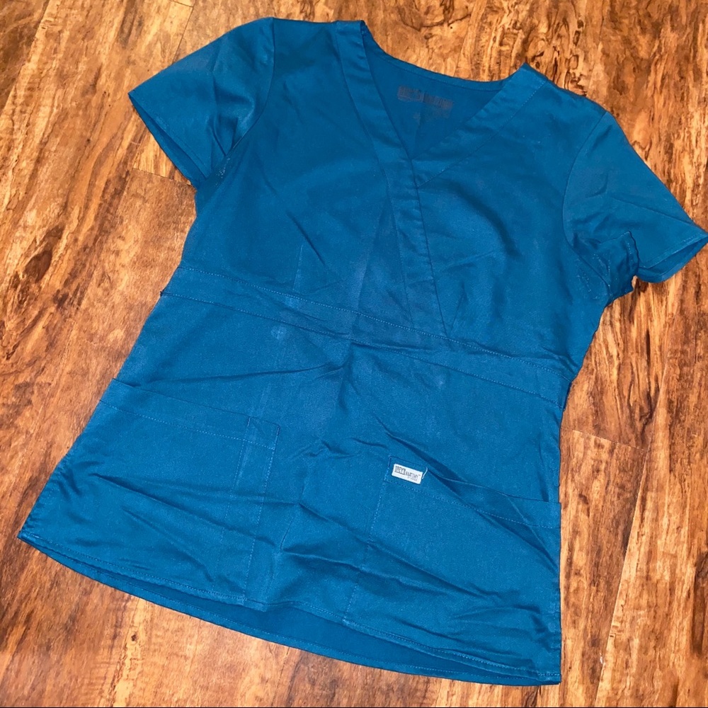 Teal grey’s anatomy scrub top